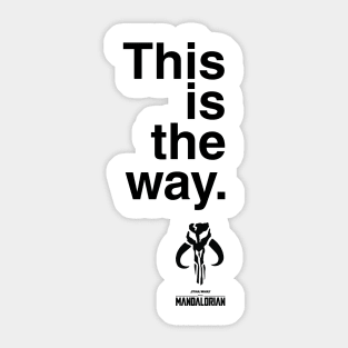 This is the way - Mandalore (Light Tee) Sticker